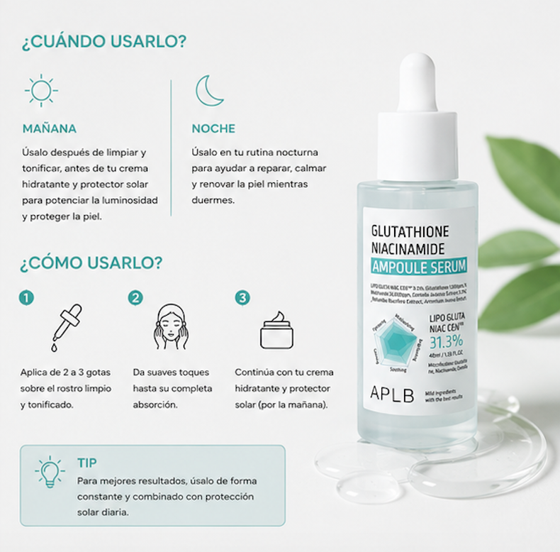 APLB - Ampolla Facial Glutathione Niacinamide Ampoule Serum