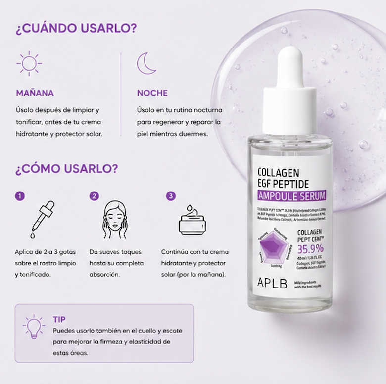 APLB - Ampolla de Colágeno Collagen EGF Peptide Ampoule Serum