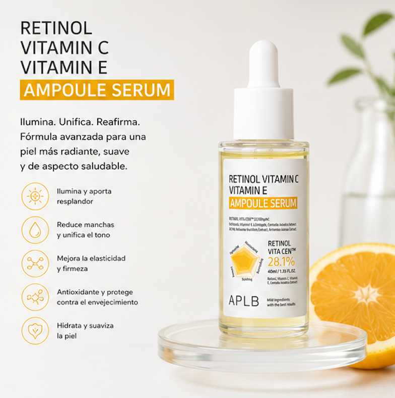 APLB - Sérum Retinol Vitamin C Vitamin E Ampoule Serum [40ml]