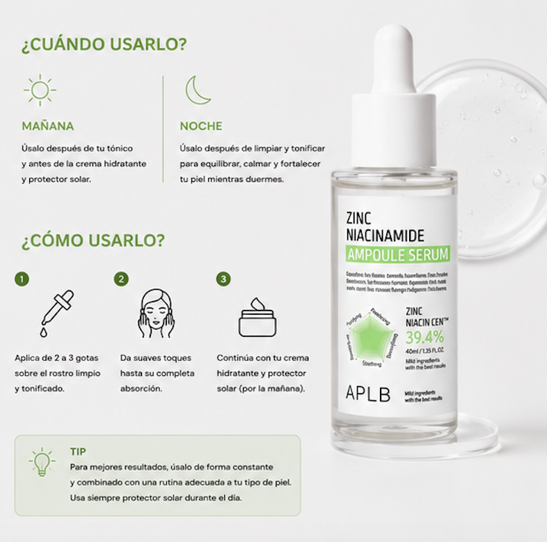 APLB - Zinc Niacinamide Ampoule Serum [40ml]