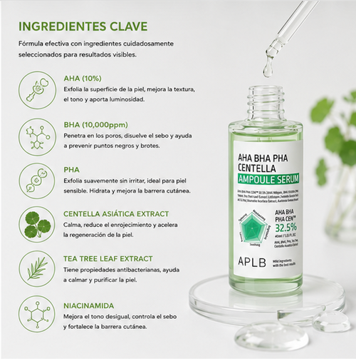 APLB - Ampolla Céntella Asiática AHA BHA PHA Centella Ampoule Serum [40ml]