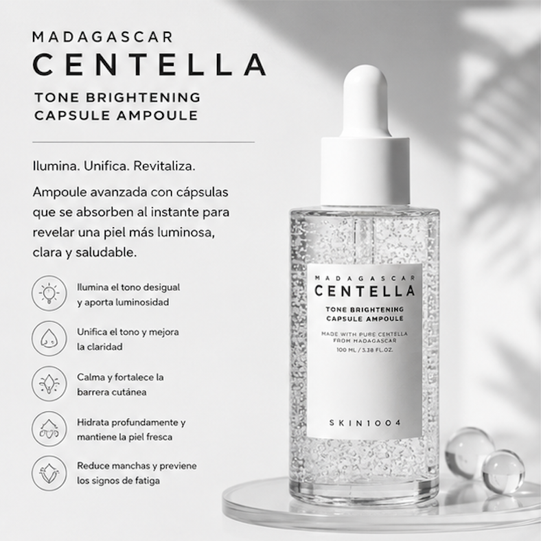 SKIN1004 - Ampolla Facial Iluminadora Madagascar Centella Tone Brightening Capsule Ampoule