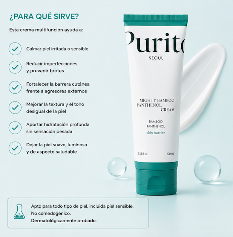 Purito SEOUL - Crema Mighty Bamboo Panthenol Cream [100ml]
