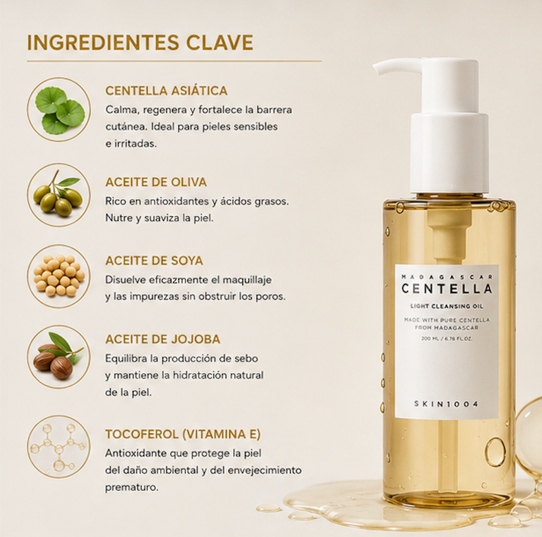 SKIN1004 - Limpiador en Aceite Madagascar Centella Light 200ml
