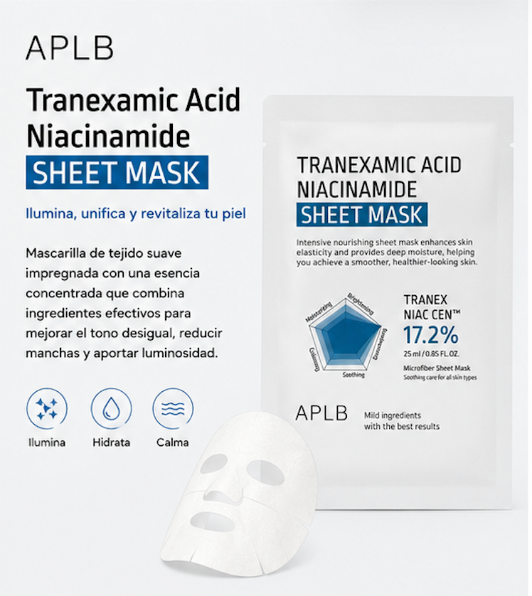 APLB - Mascarilla Facial Tranexamic Acid Niacinamide Sheet Mask [25ml]