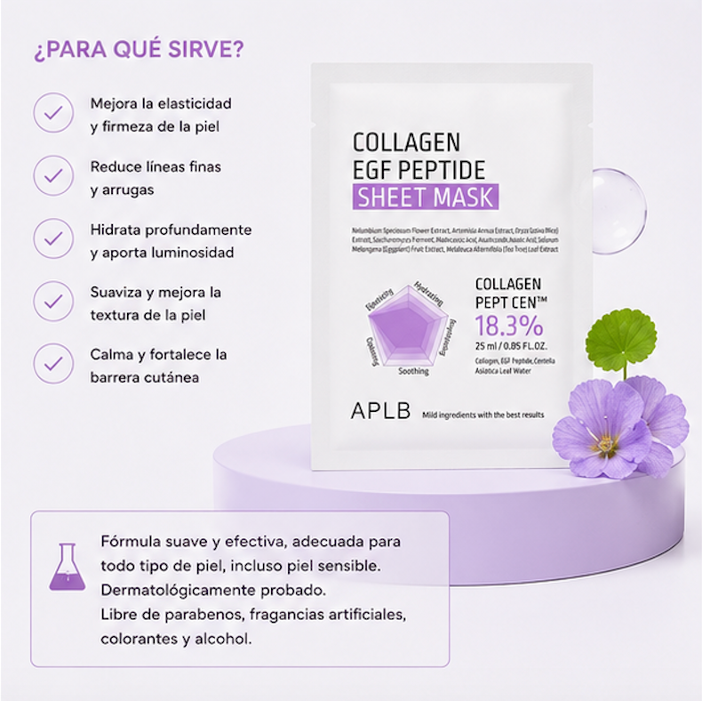 APLB - Mascarilla Collagen EGF Peptide Sheet Mask [25ml]