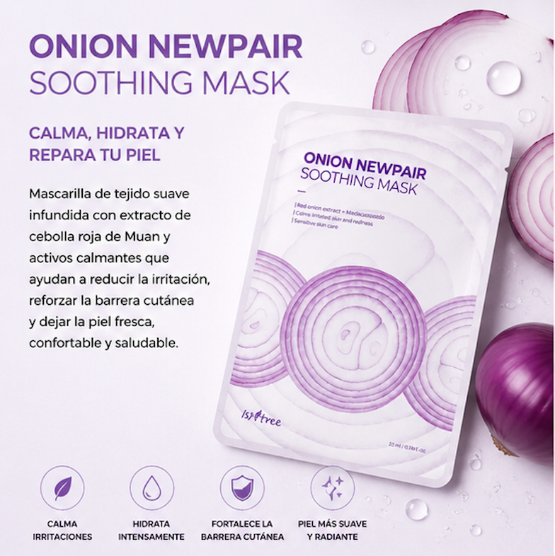 Isntree - Mascarilla Calmante Onion Newpair Soothing Mask [25g x 1 sheet]