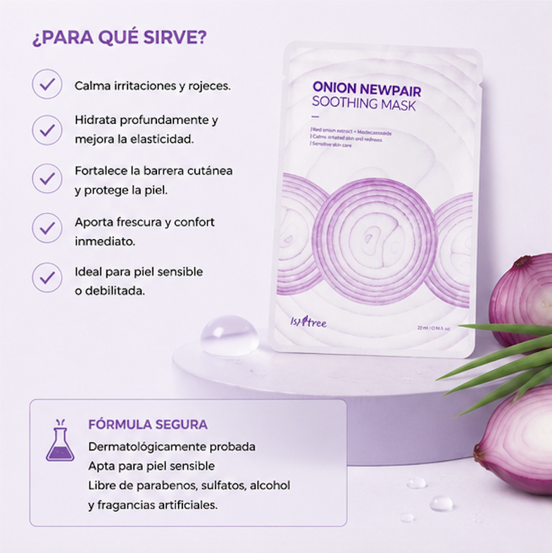 Isntree - Mascarilla Calmante Onion Newpair Soothing Mask [25g x 1 sheet]
