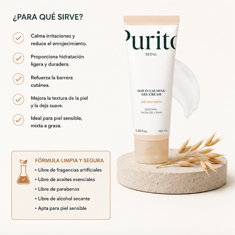 Purito SEOUL - Combo Crema Facial Oat-In Calming Gel Cream