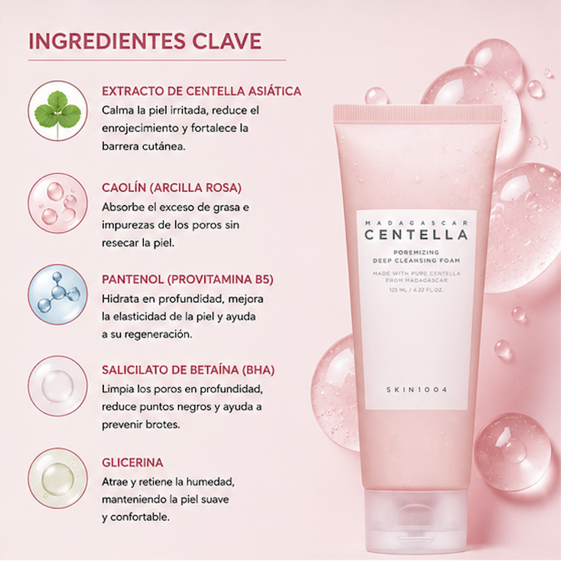 SKIN1004 - Espuma Limpiadora Madagascar Centella Poremizing Deep Cleansing Foam [125ml]