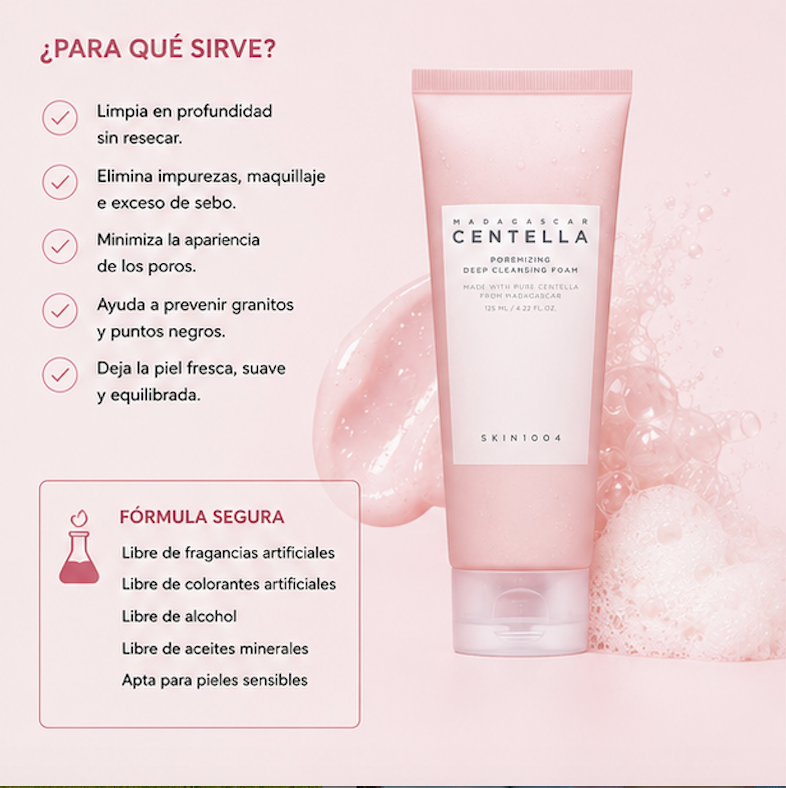 SKIN1004 - Espuma Limpiadora Madagascar Centella Poremizing Deep Cleansing Foam [125ml]