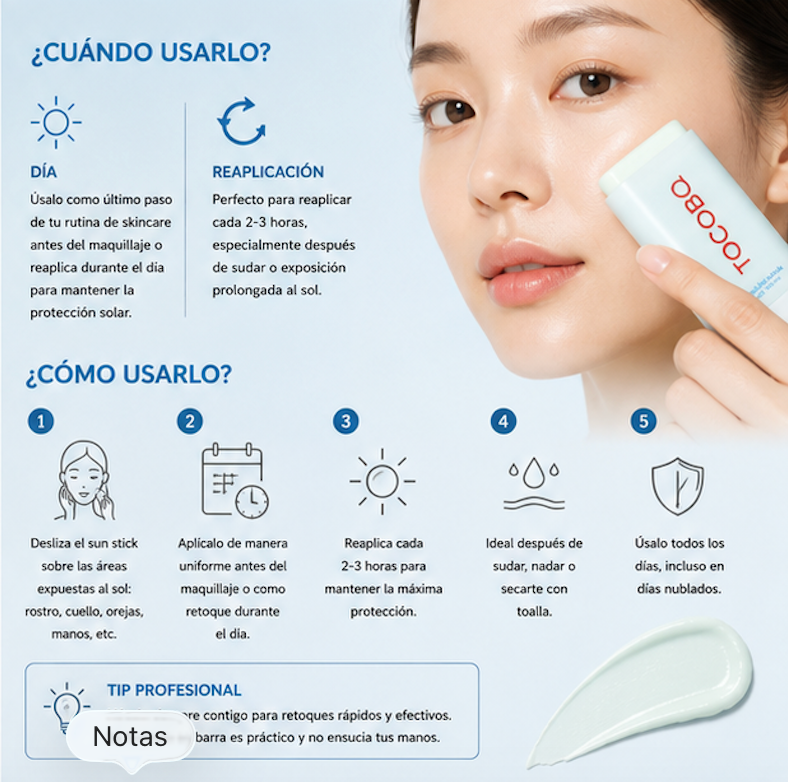 TOCOBO - Barra Solar Cotton Soft Sun Stick