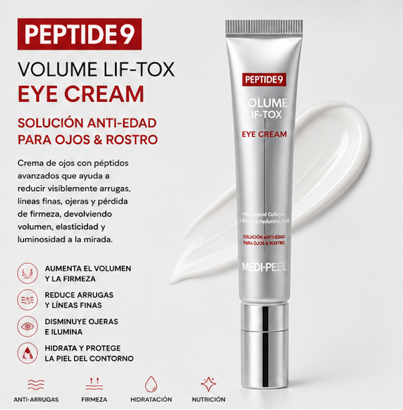 MEDIPEEL - Crema Contorno de Ojos Peptide 9 Volume Lif-Tox Eye Cream [20ml]