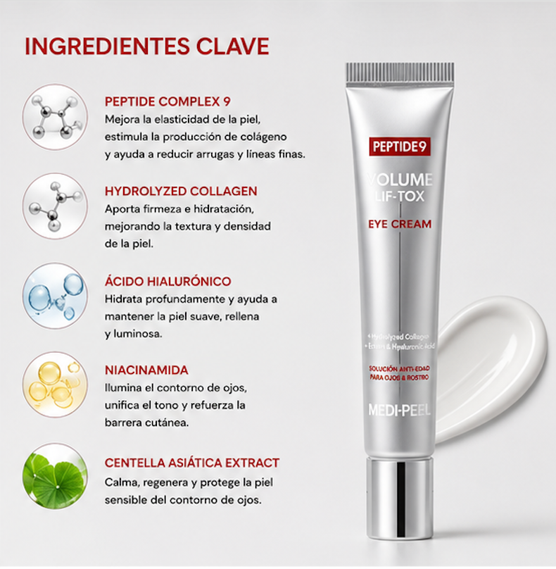 MEDIPEEL - Crema Contorno de Ojos Peptide 9 Volume Lif-Tox Eye Cream [20ml]