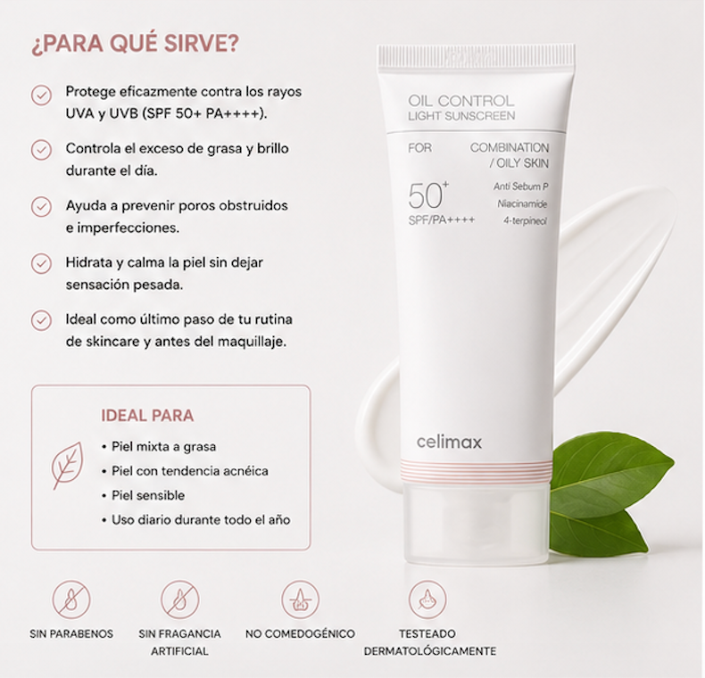 celimax - Protector Solar Oil Control Light Sunscreen [40ml]