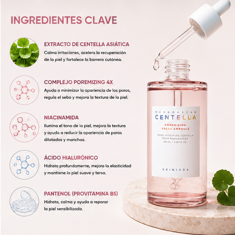 SKIN1004 - Ampolla Facial Madagascar Centella Poremizing Fresh