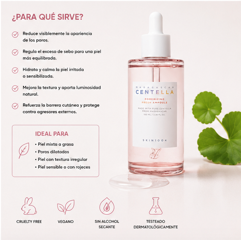 SKIN1004 - Ampolla Facial Madagascar Centella Poremizing Fresh