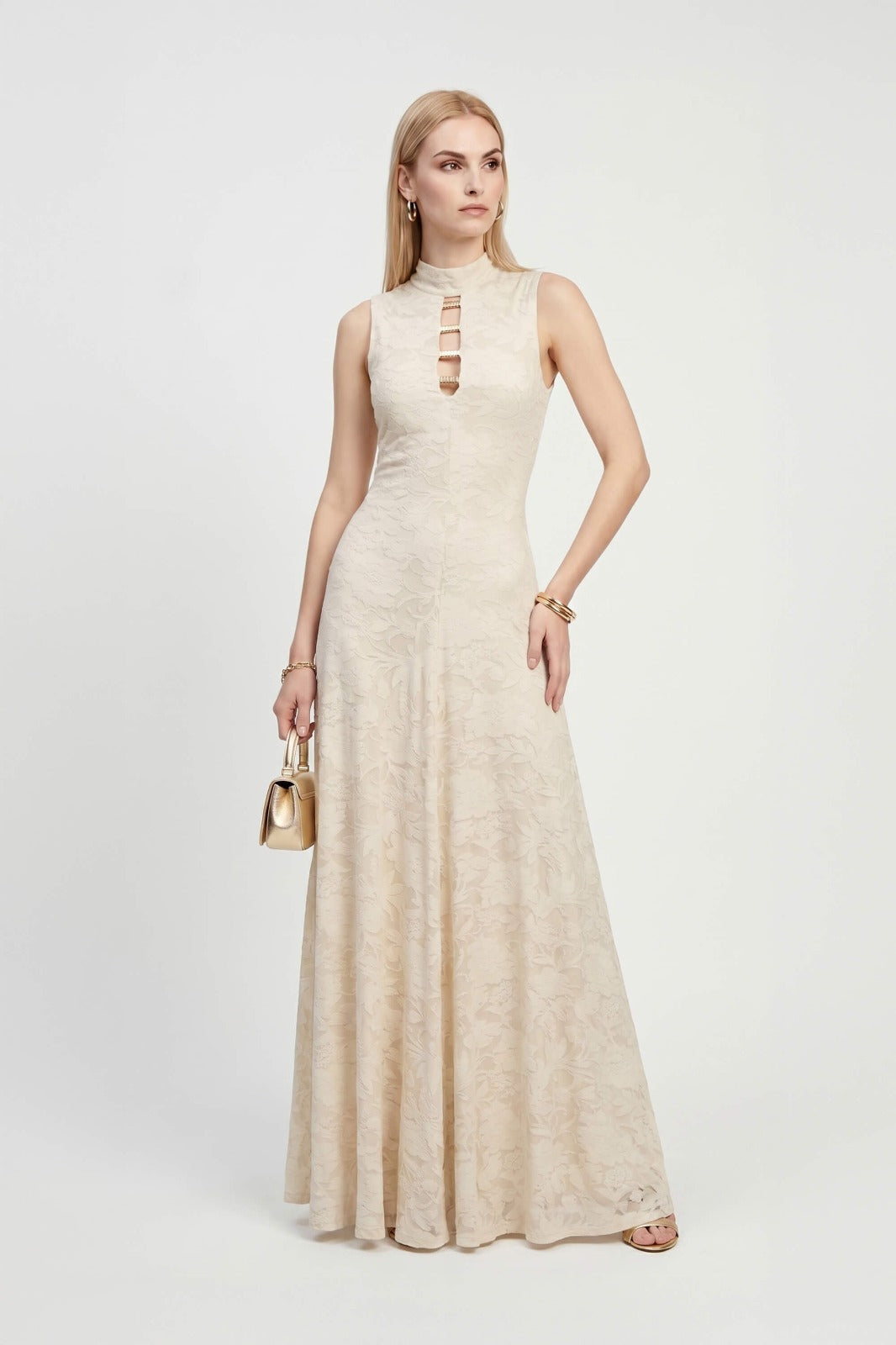 VESTIDO MAXIESCOTE